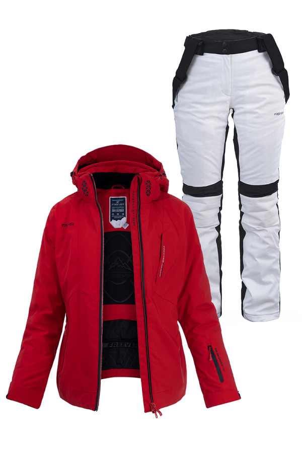 Женский лыжный костюм FREEVER 21618-030 красный - freever.ua