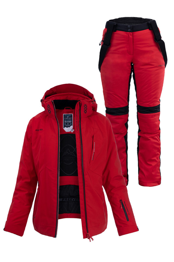 Женский лыжный костюм FREEVER 21618-034 красный - freever.ua