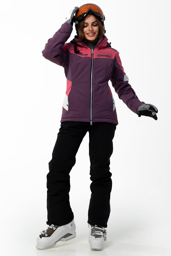 Гірськолижна куртка жіноча Freever WF 21619 фіолетова, Фото №5 - freever.ua