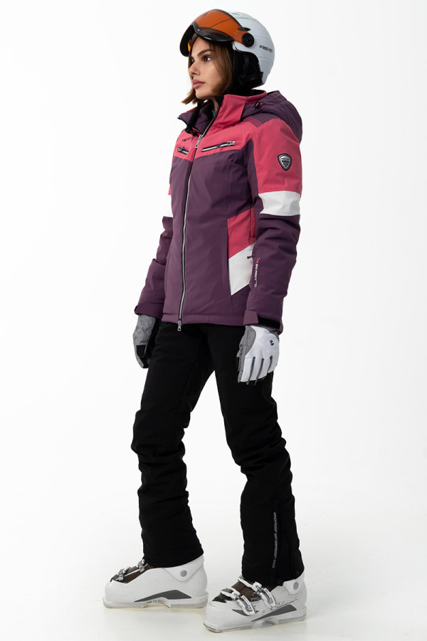 Горнолыжная куртка женская Freever WF 21619 фиолетовая, Фото №6 - freever.ua