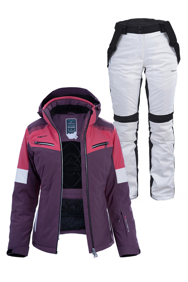 Женский лыжный костюм FREEVER 21619-030 фиолетовый - freever.ua