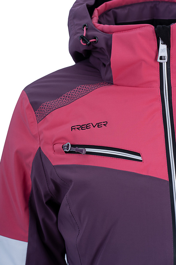 Горнолыжная куртка женская Freever WF 21619 фиолетовая, Фото №7 - freever.ua