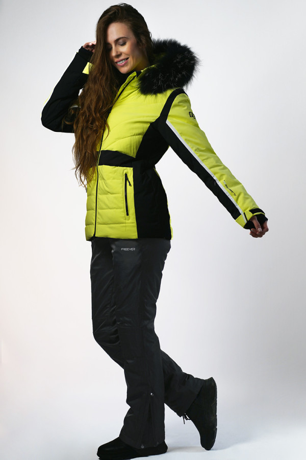 Жіночий лижний костюм FREEVER 21620-031 жовтий, Фото №5 - freever.ua