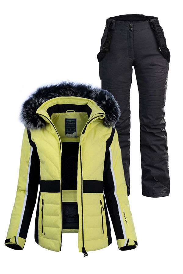 Женский лыжный костюм FREEVER 21620-521 желтый - freever.ua