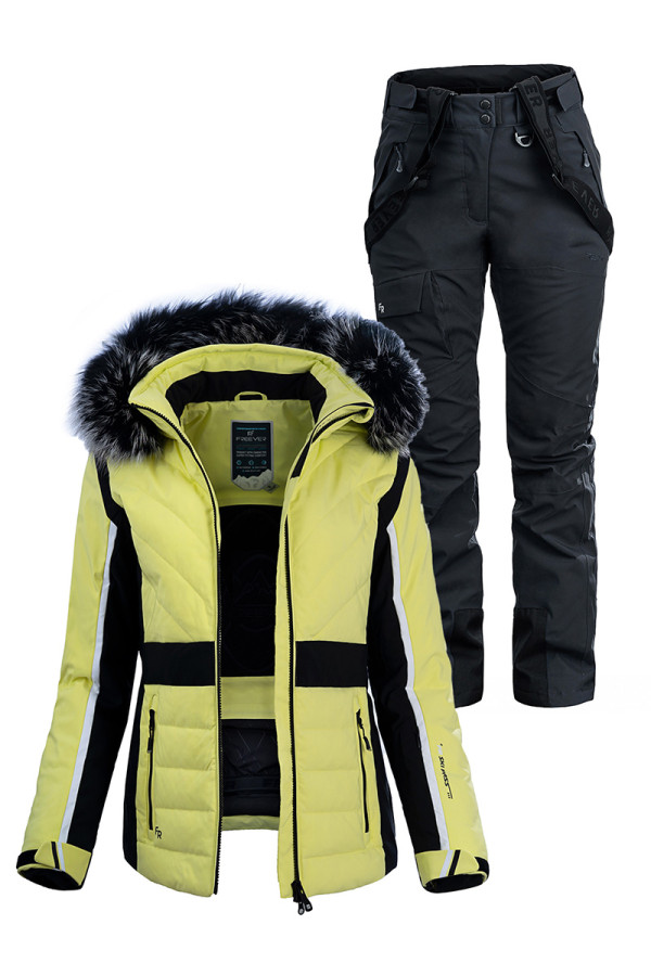 Женский лыжный костюм FREEVER 21620-541 желтый - freever.ua
