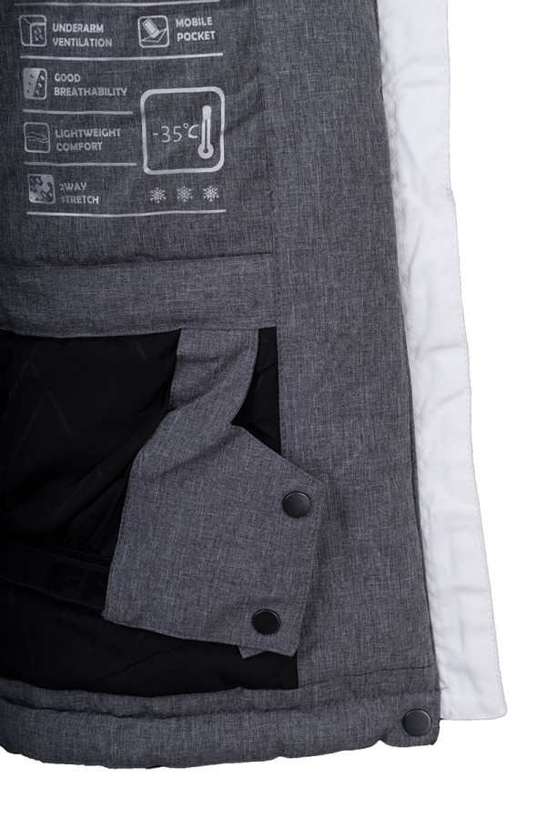 Горнолыжная куртка женская Freever WF 21621 белая, Фото №8 - freever.ua
