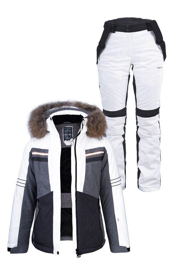 Женский лыжный костюм FREEVER 21621-0030 белый - freever.ua