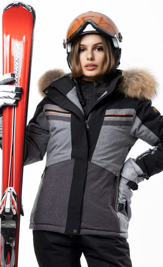 Жіноча гірськолижна куртка Freever WF 21621 чорна