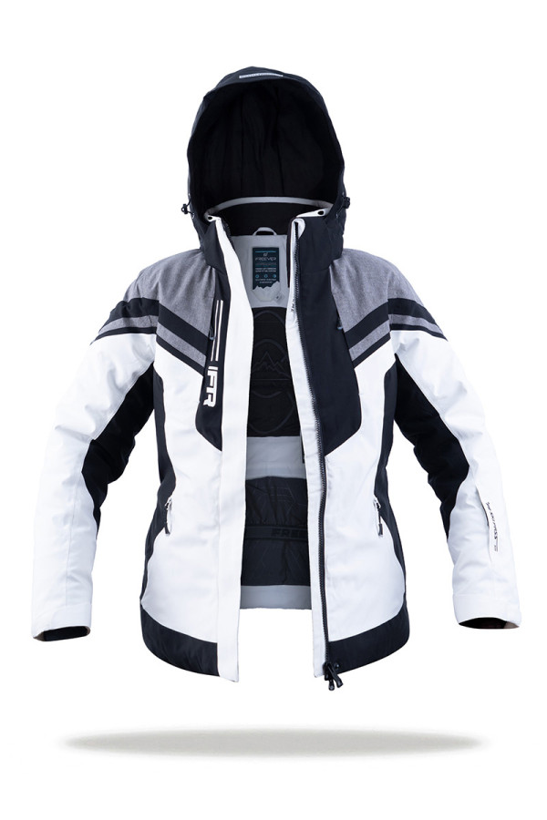 Жіноча гірськолижна куртка Freever AF 21625 біла - freever.ua
