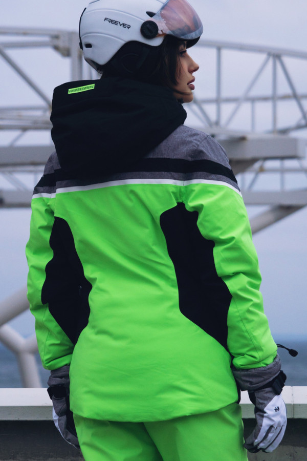 Горнолыжная куртка женская Freever AF 21625 салатовая, Фото №12 - freever.ua