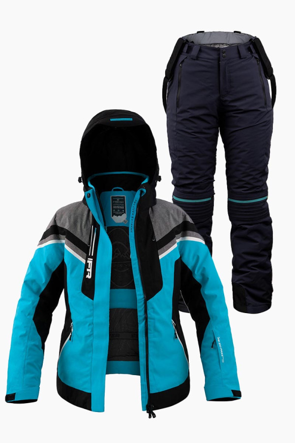 Жіночий лижний костюм FREEVER 21625-7607 бірюзовий