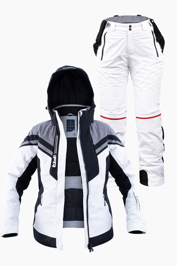 Женский лыжный костюм FREEVER 21625-7607 белый - freever.ua