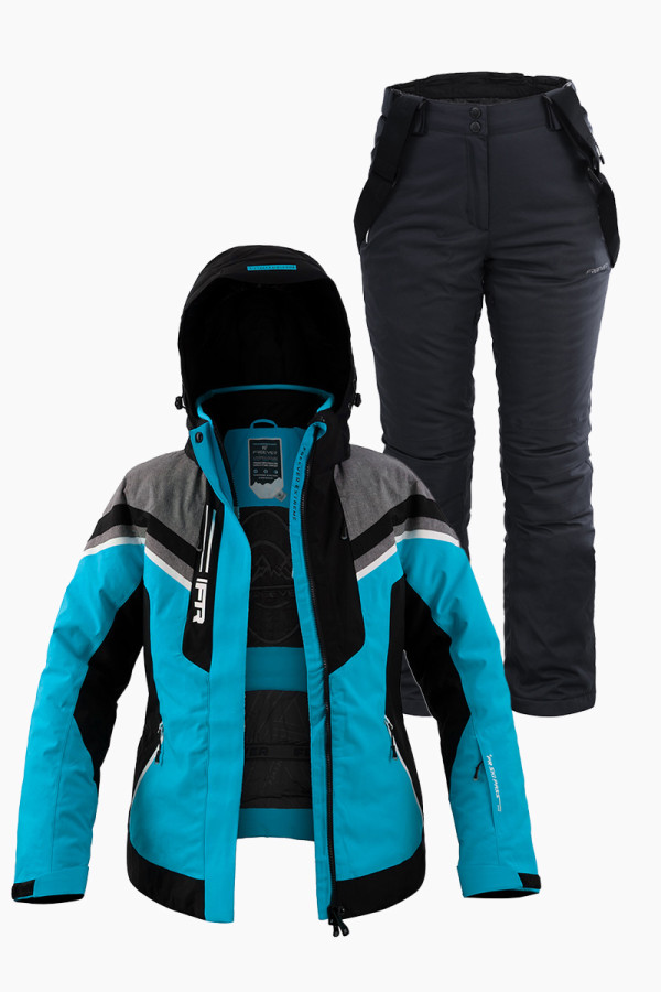 Женский лыжный костюм FREEVER 21625-7603 бирюзовый - freever.ua