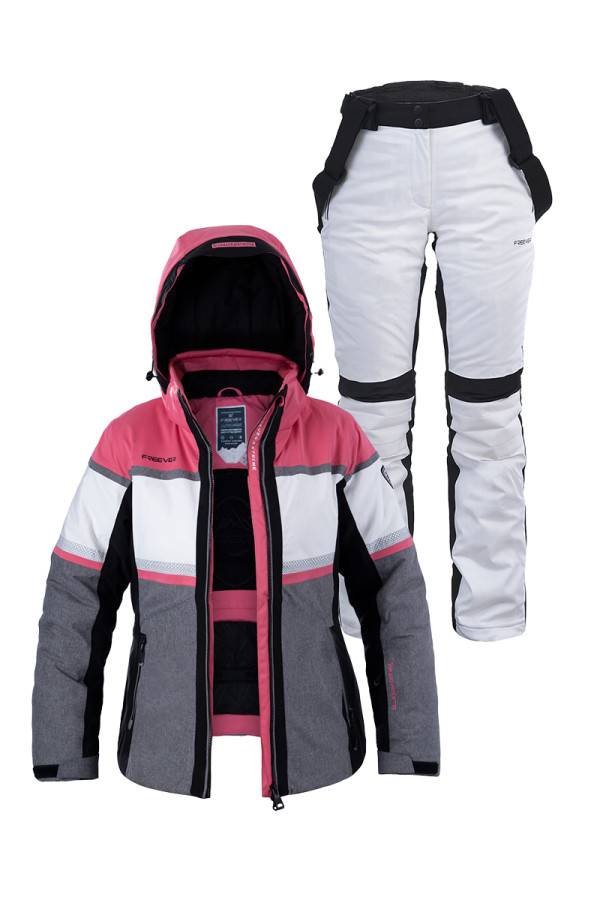 Женский лыжный костюм FREEVER 21626-030 розовый - freever.ua