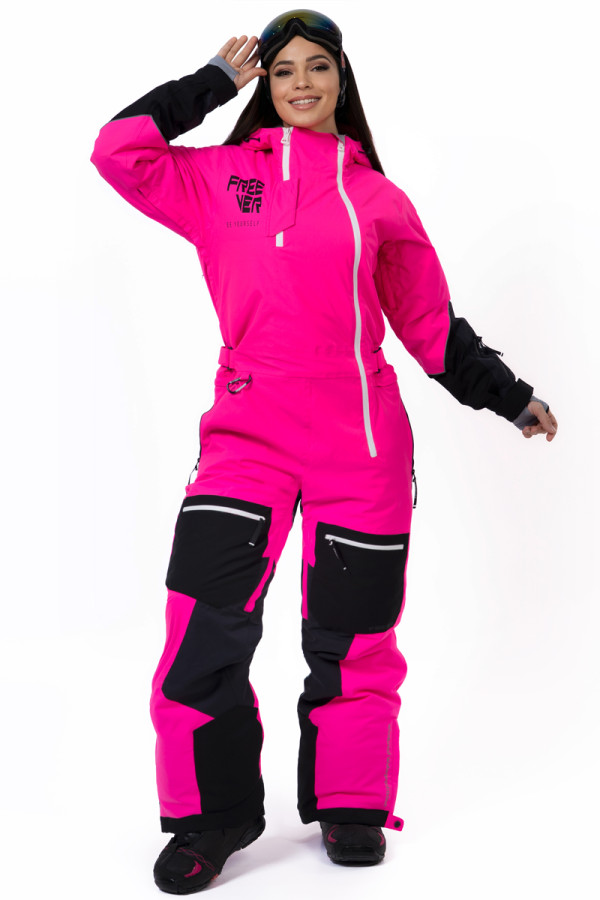 Комбінезон для сноуборда жіночий Freever NF 21629 рожевий 