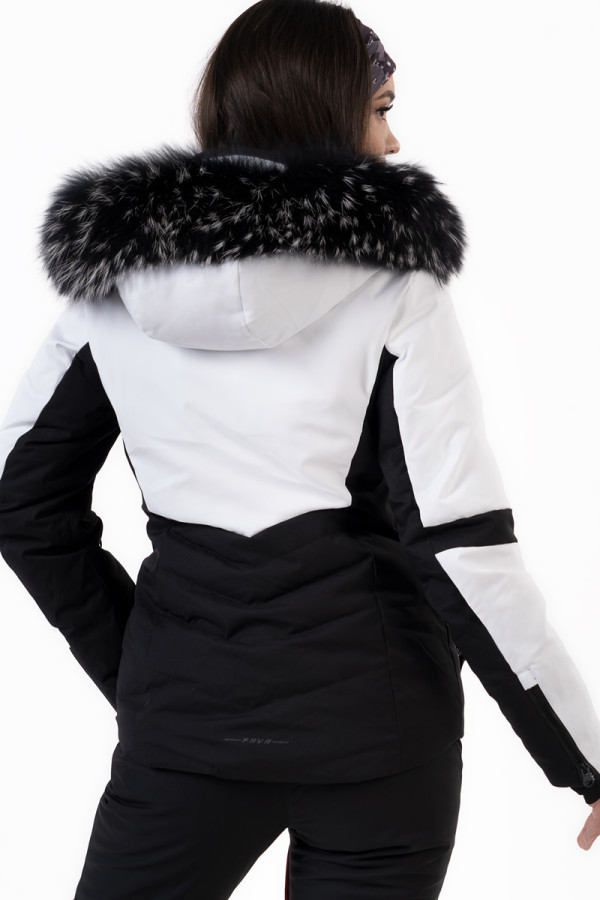 Жіноча гірськолижна куртка Freever NF 21630 біла, Фото №6- freever.ua