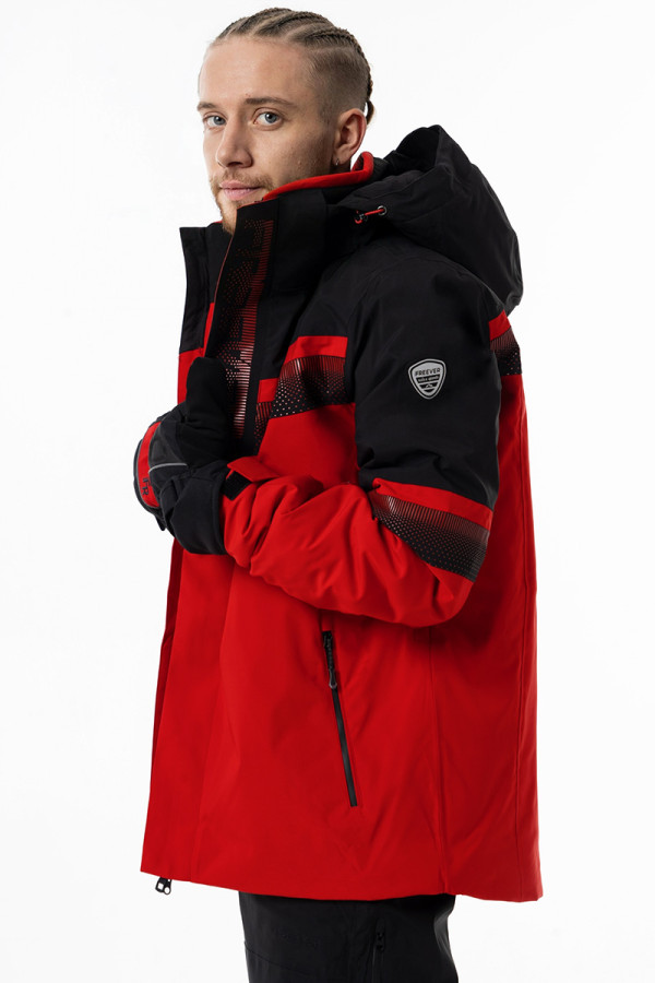 Гірськолижна куртка чоловіча Freever AF 21634 червона, Фото №6 - freever.ua