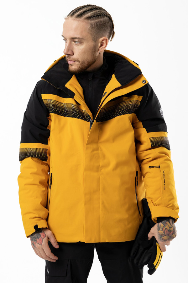 Гірськолижна куртка чоловіча Freever AF 21634 жовта, Фото №8 - freever.ua