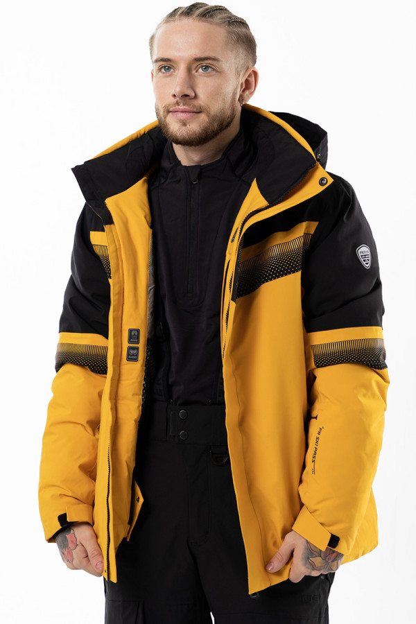 Гірськолижна куртка чоловіча Freever AF 21634 жовта, Фото №2 - freever.ua
