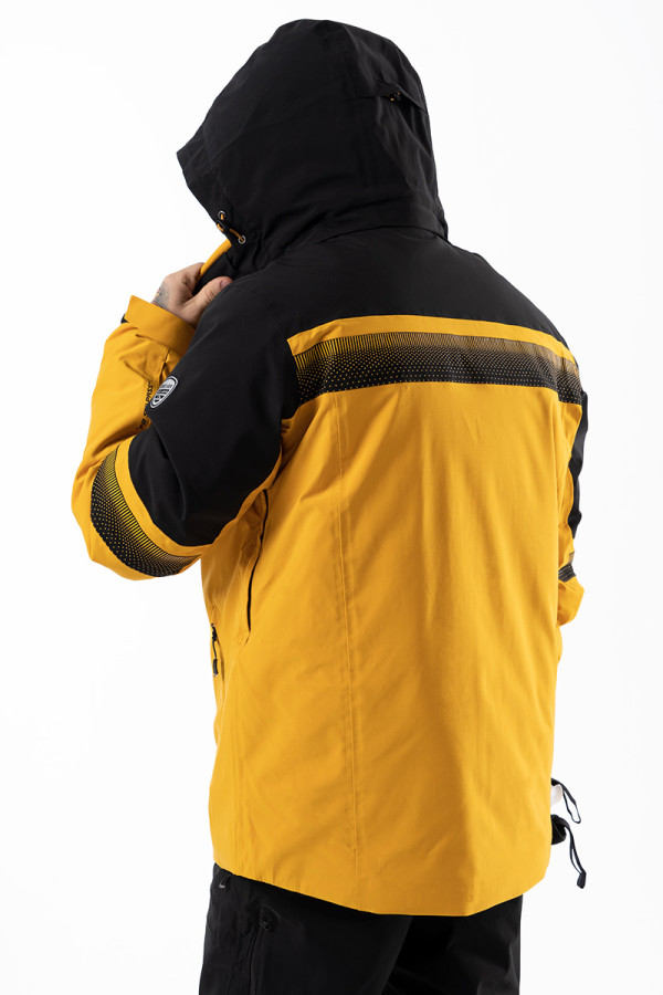 Гірськолижна куртка чоловіча Freever AF 21634 жовта, Фото №12 - freever.ua