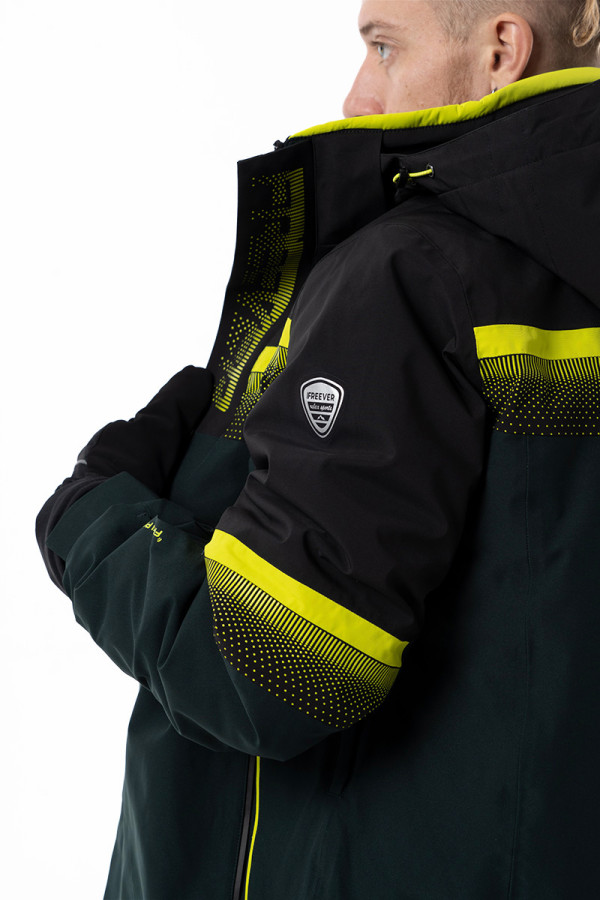 Горнолыжная куртка мужская Freever AF 21634 салатовая, Фото №9 - freever.ua