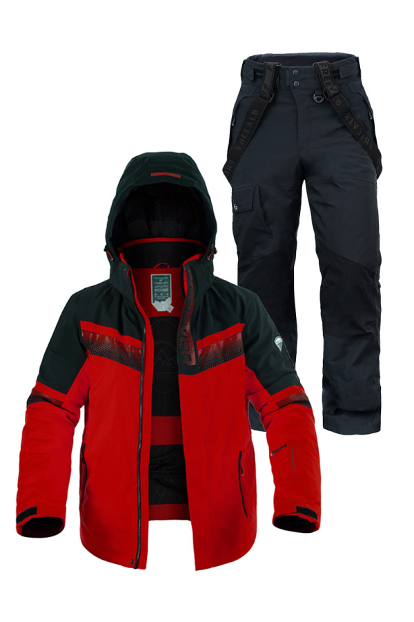 Мужской лыжный костюм FREEVER 21634-921 красный