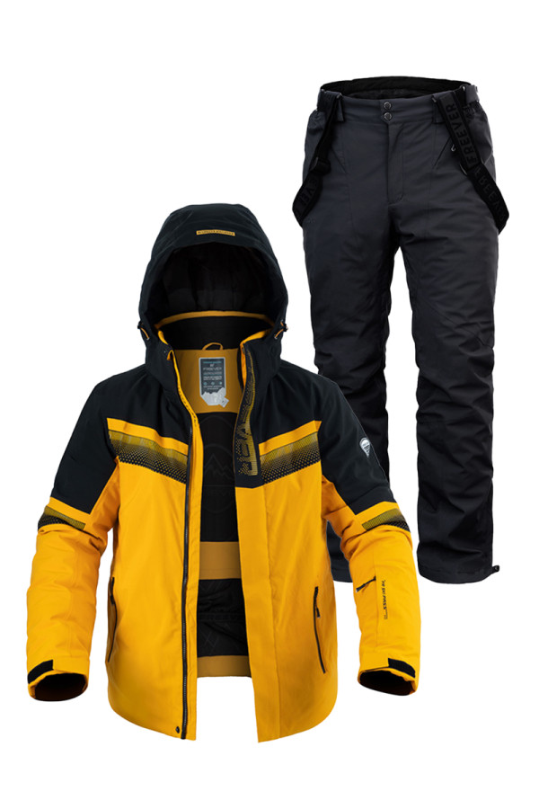 Мужской лыжный костюм FREEVER 21634-931 желтый - freever.ua