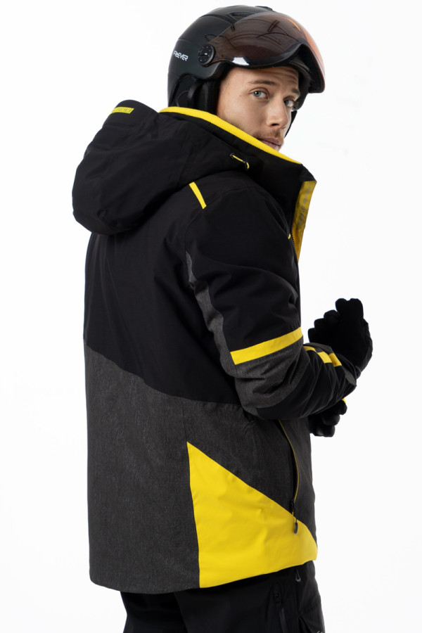 Гірськолижна куртка чоловіча Freever AF 21635 чорна, Фото №6 - freever.ua