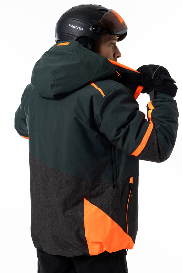 Гірськолижна куртка чоловіча Freever AF 21635 хакі, Фото №12 - freever.ua