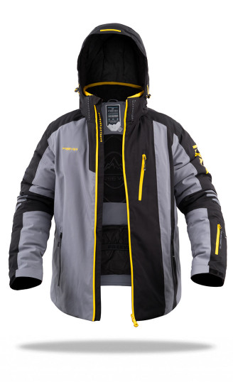 Гірськолижна куртка чоловіча Freever AF 21637 сіра