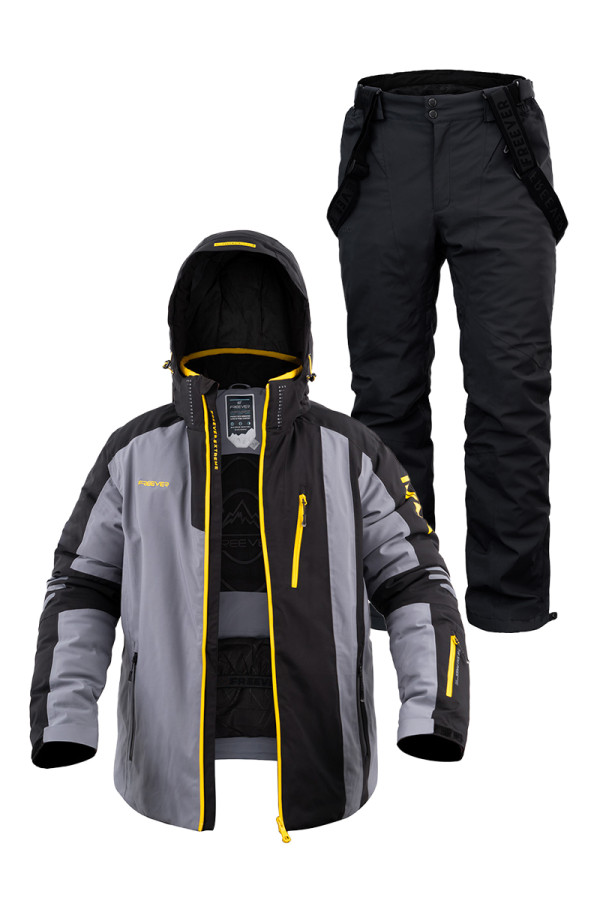 Мужской лыжный костюм FREEVER 21637-21693 серый - freever.ua