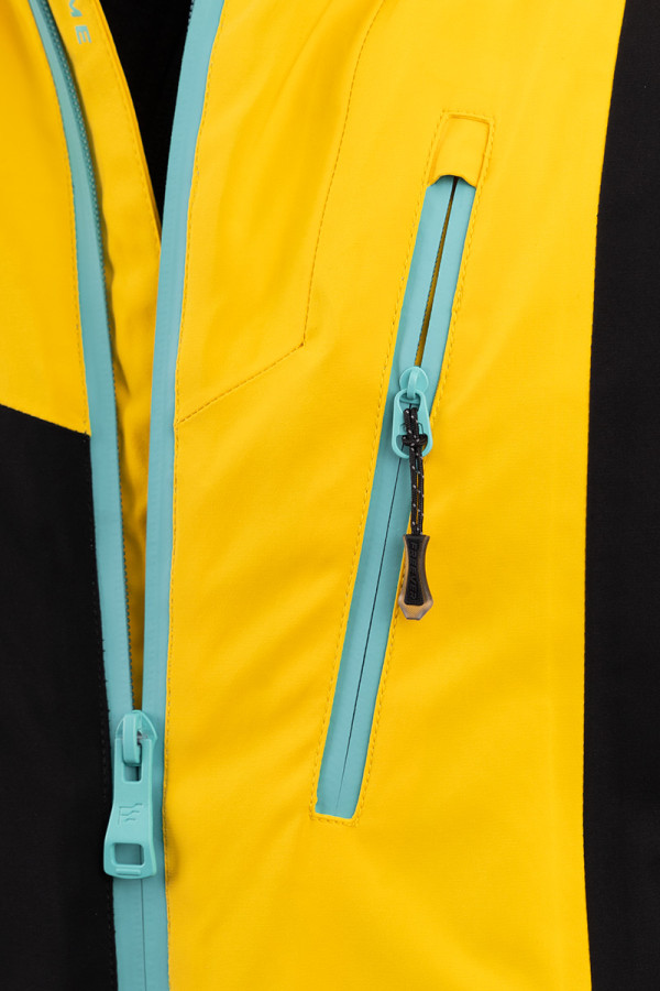 Горнолыжная куртка мужская Freever AF 21637 желтая, Фото №6 - freever.ua