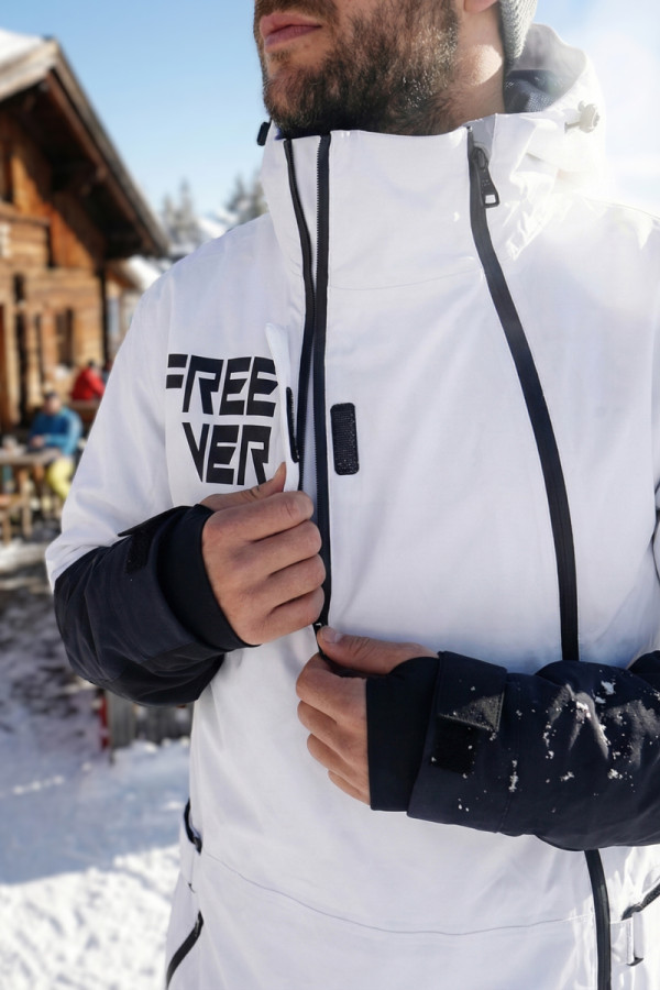 Чоловічий комбінезон для сноуборду Freever NF 21638 білий, Фото №3- freever.ua