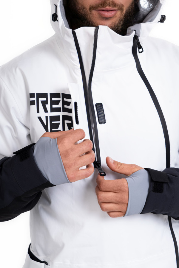 Чоловічий комбінезон для сноуборду Freever NF 21638 білий, Фото №3- freever.ua