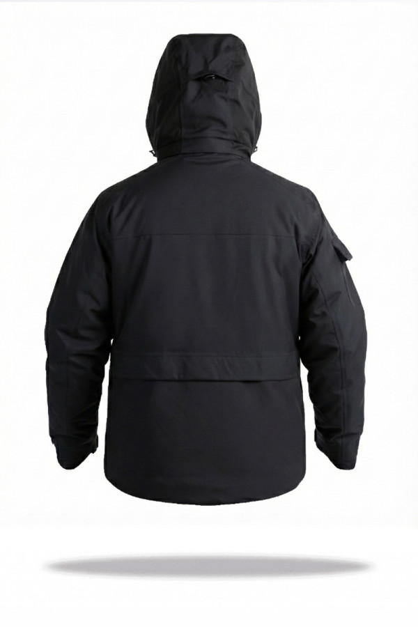 Чоловіча гірськолижна куртка Freever NF 21640 (батал) чорна, Фото №2- freever.ua