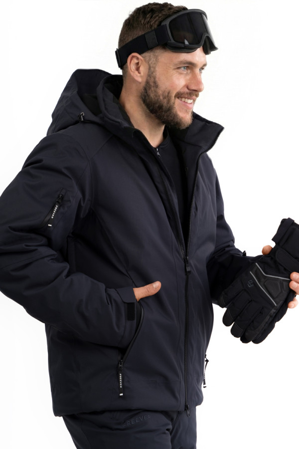 Горнолыжная куртка мужская Freever NF 21642 серая, Фото №2- freever.ua