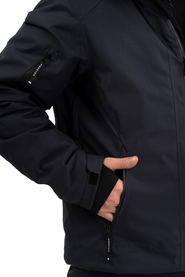 Горнолыжная куртка мужская Freever NF 21642 серая, Фото №6- freever.ua