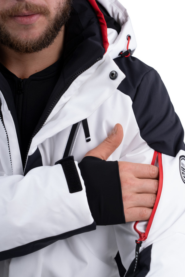 Горнолыжная куртка мужская Freever NF 21643 белая, Фото №3- freever.ua