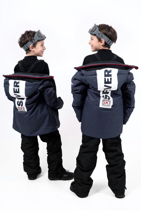 Дитяча гірськолижна куртка Freever NF 21645 синя, Фото №4- freever.ua