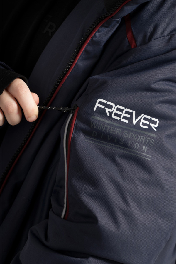 Дитяча гірськолижна куртка Freever NF 21645 синя, Фото №3- freever.ua