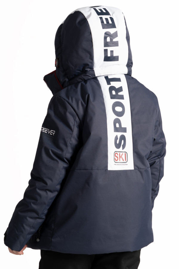 Дитяча гірськолижна куртка Freever NF 21645 синя, Фото №7- freever.ua