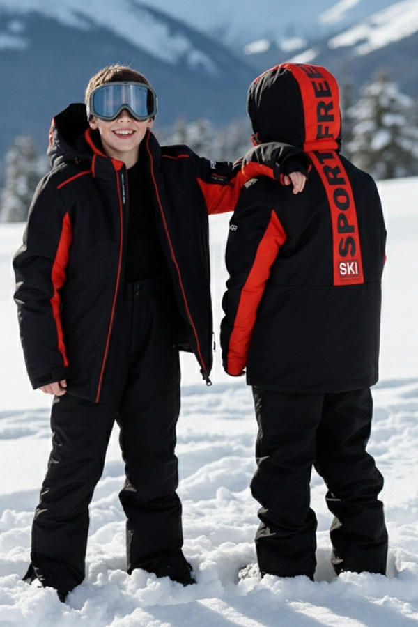 Дитяча гірськолижна куртка Freever NF 21645 червона, Фото №6- freever.ua