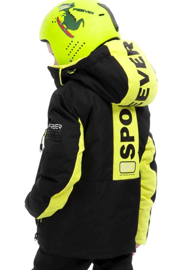 Дитяча гірськолижна куртка Freever NF 21645 жовта, Фото №5- freever.ua