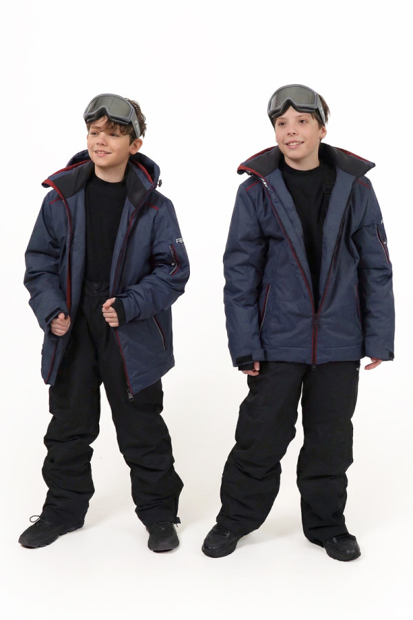 Дитяча гірськолижна куртка Freever NF 21645 синя, Фото №2- freever.ua