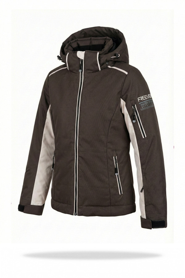 Дитяча гірськолижна куртка Freever NF 21646 шоколадна