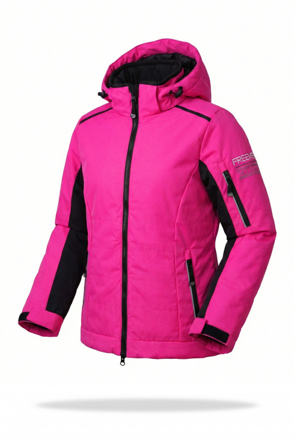 Дитяча гірськолижна куртка Freever NF 21646 рожева, Фото №4- freever.ua