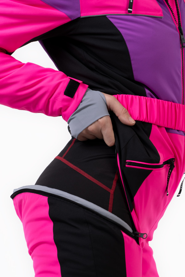 Жіночий гірськолижний комбінезон Freever NF 21649 рожевий, Фото №7- freever.ua