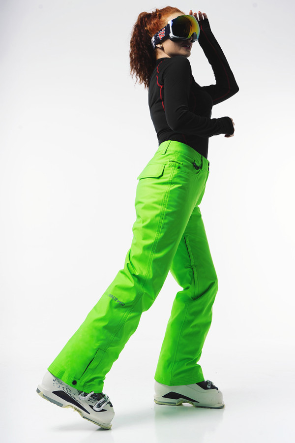 Горнолыжные брюки женские Freever WF 21653 салатовые, Фото №2 - freever.ua