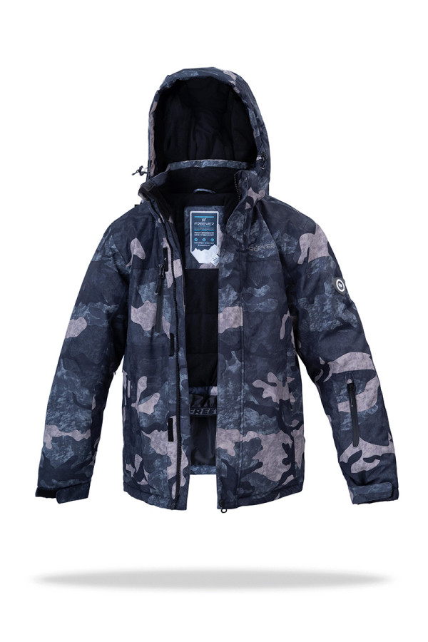Горнолыжная куртка детская Freever SF 21672 милитари, Фото №2 - freever.ua