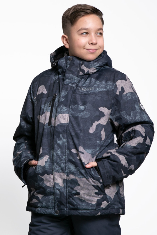 Гірськолижна куртка дитяча Freever SF 21672 мілітарі